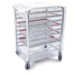 New Star Foodservice 36534 Commercial Sheet Pan Rack Cover, PVC, 10-Tier, 28 x 23 x 33 inch, Clear