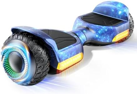 Gyroor Self Balancing Scooter New G13 All Terrain Balancing Scooter with LED Lights, Self Balancing Off Road with Bluetooth for Kids ages 6-12 and Adults-Galaxy Blue