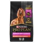 Pro Plan Dry Dog Food, Sensitive Skin & Stomach, Salmon & Rice, Brown, 7.26 kg (Pack of 1)