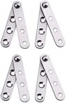 4 Piece Stainless Steel 360 Degree Rotating Concealed Hinges, Door Pivot Hinges Stainless Steel Drawer Window Door Fittings for Door Cabinets Cabinet (Small)