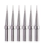 6pcs Replacement Tips Weller ET Soldering Iron Tips for WES51/50,WESD51,WE1010NA,PES51 / 50,LR21 ET Tip Series (6PCS-02)