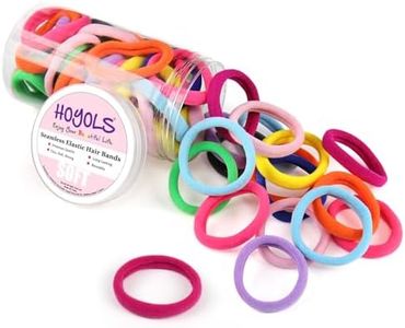 HOYOLS Seamless Hair Band Small Hair Ties Ponytail Holder No Crease Damage 4cm (10 Multi Color Set)