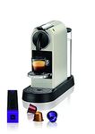 Nespresso DeLonghi EN167.W Citiz coffee capsule machine, high-pressure pump and ideal heat control without Aeroccino (milk frother), energy saving function, 1260 W, 37.4 x 11.9 x 25.5 cm, cream white