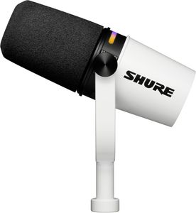 Shure MV7+ Podcast Microphone – White USB/XLR Dynamic Mic