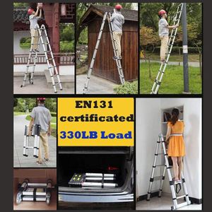 5M Telescoping Ladder – 330lb Capacity, Portable Extension Ladder