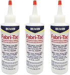 Three-Pack Beacon Fabri-Tac Permanent Adhesive, 8 Ounce