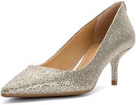 Michael Michael Kors MK Flex Kitten Pump Silver Glitter/Mirror Metallic 5.5