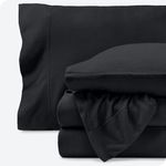 Bare Home Super Soft Fleece Sheet Set - King Size - Extra Plush Polar Fleece, Pill-Resistant Bed Sheets - All Season Cozy Warmth, Breathable & Hypoallergenic (King, Black)