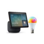 Amazon Echo Show 10 with Wipro Simple Setup 9W LED Smart Bulb