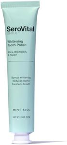 SeroVital Smile Whitening Tooth Polish – Silica and Plant Enzymes Remove Stains and Gently Polish, Freshen Breath with Botanical Oils, Fluoride-Free Whitening Booster for Sensitive Teeth –– Mint Kiss