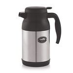 Cello Armour Stainless Steel Flask, 1.2 litres, Black