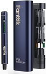 Fanttik F2 Master Mini Cordless Rotary Tool Kit, NeoPulse Motor, 5 Variable Speed, 25000 RPM, Revostor Hub, 35 Accessories, for 3D Printer Sanding, Polishing, Drilling, Carving, DIY Crafts - Navy Blue