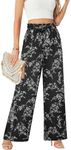 ECOWISH Palazzo Pants for Women Pol