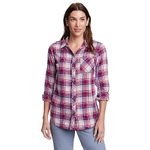 Eddie Bauer Women's Blouses, Plumwine, XL