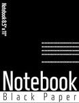 Black Pages Notebook For White Ink 