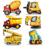 6 pieces excavator balloons, XXL bulldozer balloons, wheel loader foil balloons, tractor foil giant construction balloons for car themed parties, weddings, birthdays, graduation decorations