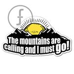 fingerz Mountains are Calling Outdoor Adventure Graphics 3D Sticker for Car and Bike Body Exterior Sports Decal 15 x 8 cm (Pack of 2)