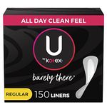 U by Kotex Barely There Regular Liners - 150 Count