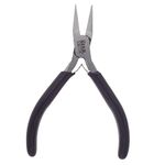 The Beadsmith Flat Nose Pliers – Economy Line – 4.5 inches (114mm) – Vinyl Grip Handle with Double Leaf Springs – Jewelry Making Tool for Creating Bracelets, Earrings and Necklaces