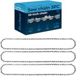 BlueStars 3 Psc 20-inch Chainsaw Chain 3/8" LP Pitch .050" Gauge 72 Drive Links - Compatible with Stihl MS 029 036 039 391 310 311 Husqvarna 455 Rancher 460 55 257 261 359 362XP 272xp 555455 H80