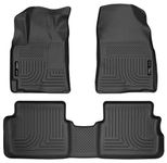 Husky Liners 98531 Custom Fit Front and Second Seat Floor Liner Set for Select Toyota/Pontiac Models (Black)