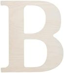 Good Wood by Leisure Arts Letter 9.5" B, Wooden Letters, Wood Letters, Wooden Letters Wall Decor, Large Letters 9.5 Inch, Small for Crafts
