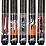 Aklot Pool Cues, 5-Pack 58" Maple Billiard Cue Stick, Pool Sticks for Adults - Perfect for Beginners Home Game Rooms, Bars & Billiard Halls, 18 19 20 21 oz Billiardqueue