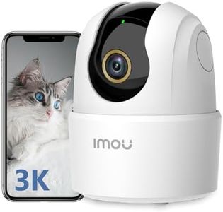Imou Caméra Surveillance WiFi Intérieure 3K(5MP) Caméra 360° Connectée Smartphone avec Détection Humaine AI Suivi Intelligent Sirène Audio Bidirectionnel Compatible Alexa pour Bébé/Animaux