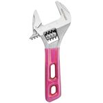 MAXPOWER Wide Jaw Adjustable Wrench, 4 Inch Wide Mouth Jaw Capacity Adjustable Spanner, 25 mm Opening