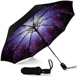 Rylan Umbrella Automatic Open Travel Umbrella with Wind Vent,Umbrella big size for men, Umbrella for girls, Umbrellas for rain,Windproof Umberalla Large for Man,Women(Black Space)