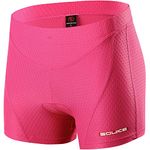 Souke Sports Cycling Shorts Women's 3D Padded Bicycle Bike Biking Underwear Shorts Pink