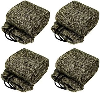 GUGULUZA 4-Pack Thick Gun Socks for Storage Rifle and Shotguns with or without Scope, Silicone-Treated, Drawstring Closure, 52 Inches (Camo - 4 Pack)