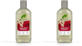 Dr Organic Rose Otto Shampoo, Restoring, Mens, Womens, Natural, Vegan, Cruelty-Free, Paraben & SLS-Free, Recyclable & Recycled Ocean Bound Plastic, Certified Organic, 265ml, Packaging may vary