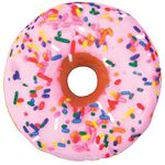 iscream Sugar-riffic! Vanilla Scented Donut Shaped Bi-Color 9" Photoreal Mini Pillow