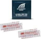 EZ Pass/I-Pass/Toll Tag Tape Mounting Kit - Peel and Stick Adhesive Strips Dual Lock Tape - 4 Strips (2 Sets) with Alcohol Prep Pad, Packaging may vary