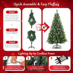 SALCAR 6ft Artificial Christmas Tree – Lifelike Holiday Decoration