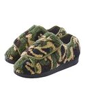 Men’s Double-Extra Wide Slip-Resistant Slippers for Seniors - Camo/Black 14