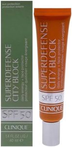 Clinique Superdefense City Block Broad Spectrum SPF 50 Daily Energy plus Face Protector For Women 1.35 oz Sunscreen