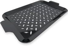 Kona Outdoor Grill Tray - Versatile Grill Pan & Basket - Ideal Fish Grilling Rack & Vegetable Grill Basket | This Chef Inspired Nonstick Grill Topper Transforms Your Barbecuing Experience, 14x10 Inch