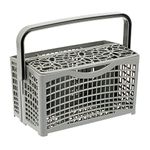 Invero Universal Deluxe Dishwasher 2-in-1 Full Size and Detachable Slimline Cutlery Basket (230mm x 130mm x 145mm) - Fits Most Commercial Branded Machines