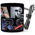 Silver Buffalo Star Wars Lightsaber Sculpted Handle Ceramic Mug, 20 Ounces