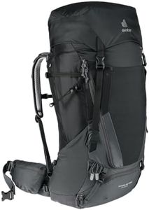 DEUTER Women's Futura Air Trek 55 + 10 SL Backpack, Black (Black Graphite), 65 L