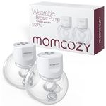 Momcozy Hands-Free Breast Pump S12 Pro Wearable, Double Wireless Pump with Comfortable DoubleFit Flange, 3 Modes & 9 Levels Electric Pump Portable, 24mm, 2 Pack