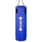 KORE Phantom 3 Feet Filled Heavy Blue Punching Bag SRF Material Boxing MMA Sparring Punching Training Kickboxing Muay Thai with Rust Proof Stainless Steel Hanging Chain