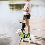 Babypet Dog Life-Jacket Vest, Collapsible Inflatable Pet Swimsuit Puppy Swimwear with Reflective Strips for Swimming Surfing Boating (M)