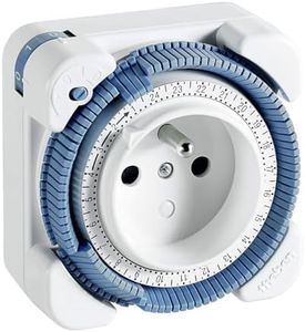 Theben 0260841 Timer 26 I Prise programmable analogique pour l'intérieur, l'original en qualité premium I programmateur minuterie I Type E I LED 400 W I safety-plus