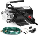 Water Transfer Pump, 115V 1/10HP Electric Utility Pump with On/Off Switch 2 * 6 ft Water Hoses Kit for Removing Water from Garden Pools Aquariums Hot Tub Draining 1/8’’ Low Suction