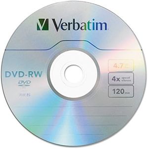 Verbatim DVD-RW Blank Discs 4.7GB 4X Recordable Discs - 30pk Spindle 95179