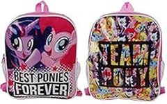 My Little Pony Reversible 2 Sided Backpack Rucksack School Travel Bag Kids Children 32cm