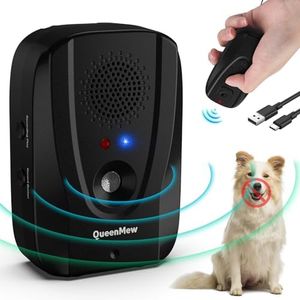 Antiladridos para Perros con Control Remoto, 2 en 1 Auto y Entrenamiento Remoto Anti Ladridos, Alcance de 600 pies IP45 Impermeable Anti Ladridos para Perros con Función de Grabación y Alarma